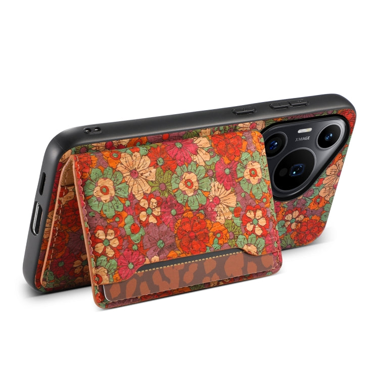 For Huawei Pura 70 Pro Card Slot Holder Phone Case(Summer Red) - Huawei Cases by PMC Jewellery | Online Shopping South Africa | PMC Jewellery | Buy Now Pay Later Mobicred