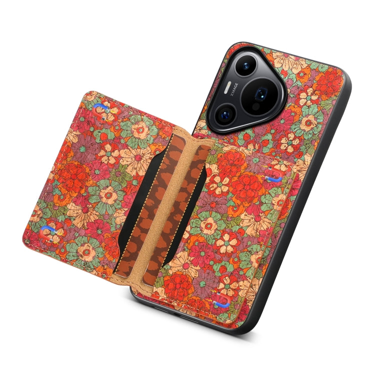 For Huawei Pura 70 Pro Card Slot Holder Phone Case(Summer Red) - Huawei Cases by PMC Jewellery | Online Shopping South Africa | PMC Jewellery | Buy Now Pay Later Mobicred