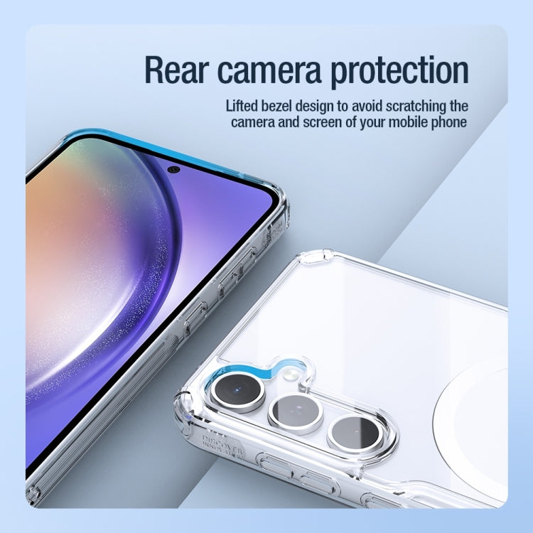 For Samsung Galaxy A55 NILLKIN Ultra Clear Magnetic PC + TPU Phone Case(Transparent) - Galaxy Phone Cases by NILLKIN | Online Shopping South Africa | PMC TechLife | Buy Now Pay Later Mobicred