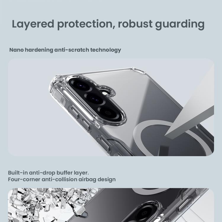 For Samsung Galaxy A56 5G NILLKIN Ultra Clear Magnetic PC + TPU Phone Case(Transparent) - Galaxy Phone Cases by NILLKIN | Online Shopping South Africa | PMc TechLife | Buy Now Pay Later Mobicred