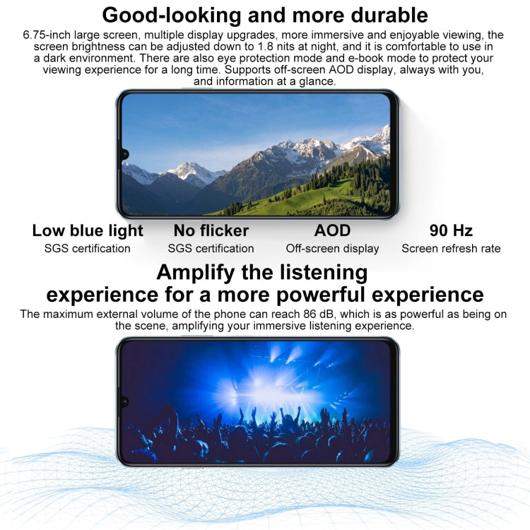 HUAWEI Enjoy 70S, 8GB+128GB, Side Fingerprint Identification, 6.75 inch HarmonyOS 4.2 Octa Core 2.4GHz, Network: 4G, Not Support Google Play(Blue) - free shipping - PMC Jewellery - Order now!