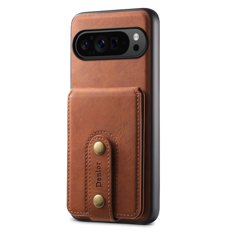 For Google Pixel 9 Pro Denior D14 NK Retro Pattern MagSafe Magnetic Card Holder Leather Phone Case(Brown) - free shipping - PMC TechLife - Order now!