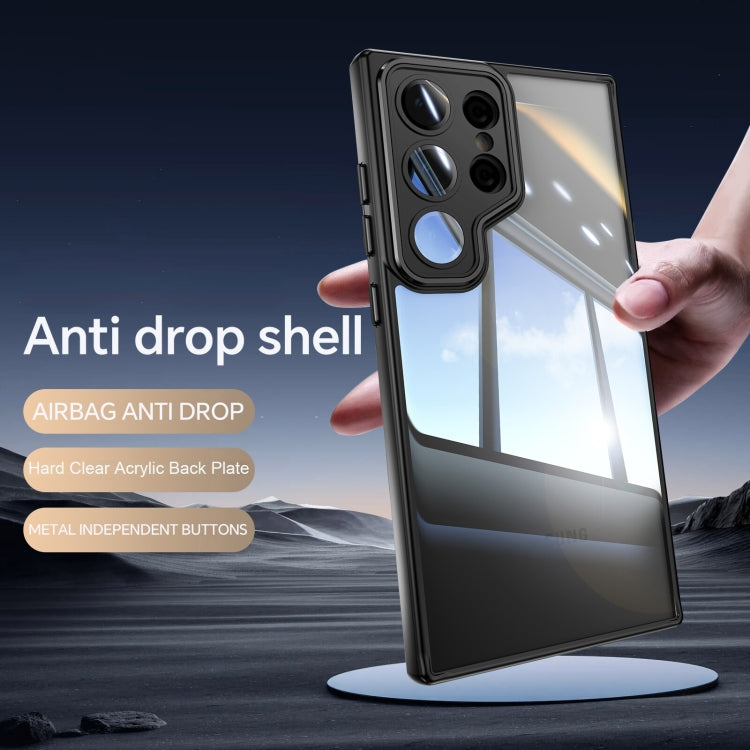 For Samsung Galaxy S25 Ultra 5G Acrylic Hybrid TPU Armor Shockproof Phone Case(Black) - Galaxy S25 Ultra 5G Cases by PMC Jewellery | Online Shopping South Africa | PMC Jewellery | Buy Now Pay Later Mobicred