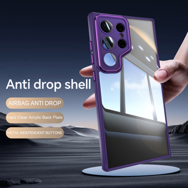 For Samsung Galaxy S25 Ultra 5G Acrylic Hybrid TPU Armor Shockproof Phone Case(Purple) - Galaxy S25 Ultra 5G Cases by PMC Jewellery | Online Shopping South Africa | PMC Jewellery | Buy Now Pay Later Mobicred