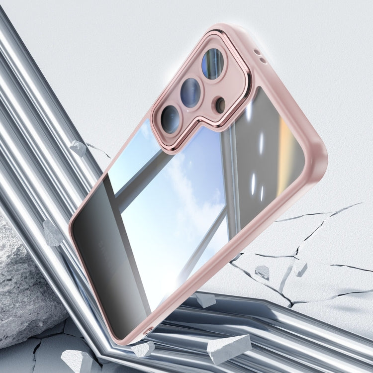 For Samsung Galaxy S25 5G Acrylic Hybrid TPU Armor Shockproof Phone Case(Pink) - Galaxy S25 5G Cases by PMC Jewellery | Online Shopping South Africa | PMC Jewellery | Buy Now Pay Later Mobicred