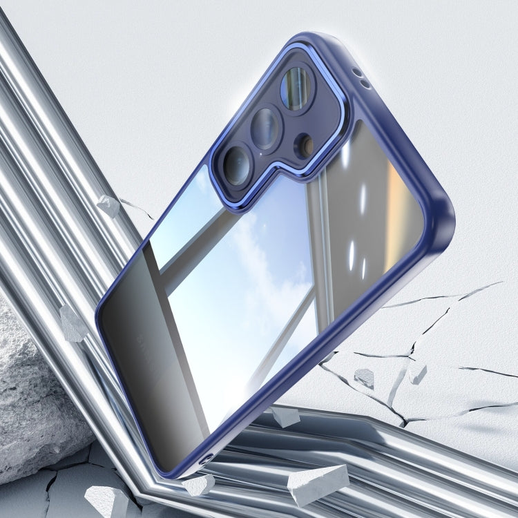 For Samsung Galaxy S25 5G Acrylic Hybrid TPU Armor Shockproof Phone Case(Blue) - free shipping - PMC Jewellery - Order now!