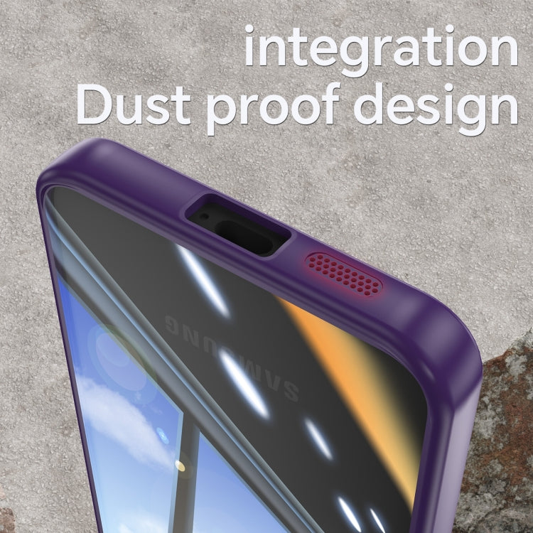 For Samsung Galaxy S25 5G Acrylic Hybrid TPU Armor Shockproof Phone Case(Purple) - Galaxy S25 5G Cases by PMC Jewellery | Online Shopping South Africa | PMC Jewellery | Buy Now Pay Later Mobicred