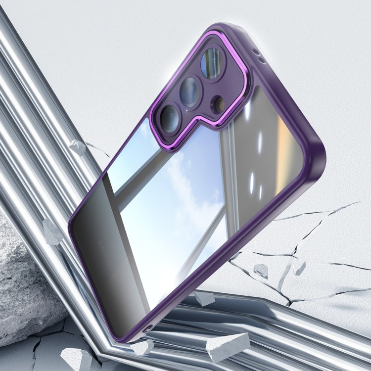 For Samsung Galaxy S25 5G Acrylic Hybrid TPU Armor Shockproof Phone Case(Purple) - Galaxy S25 5G Cases by PMC Jewellery | Online Shopping South Africa | PMC Jewellery | Buy Now Pay Later Mobicred