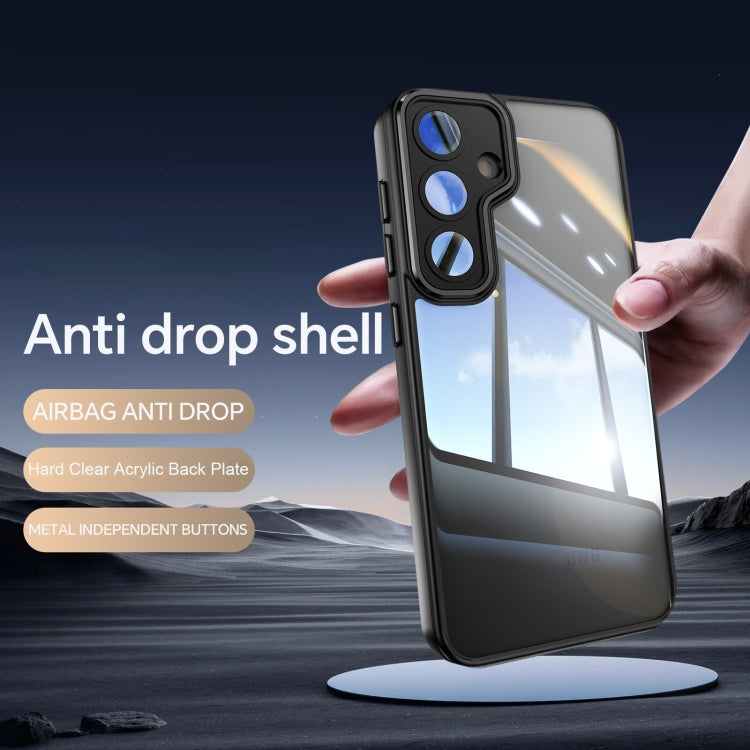 For Samsung Galaxy S25+ 5G Acrylic Hybrid TPU Armor Shockproof Phone Case(Black) - Galaxy S25+ 5G Cases by PMC Jewellery | Online Shopping South Africa | PMC Jewellery | Buy Now Pay Later Mobicred