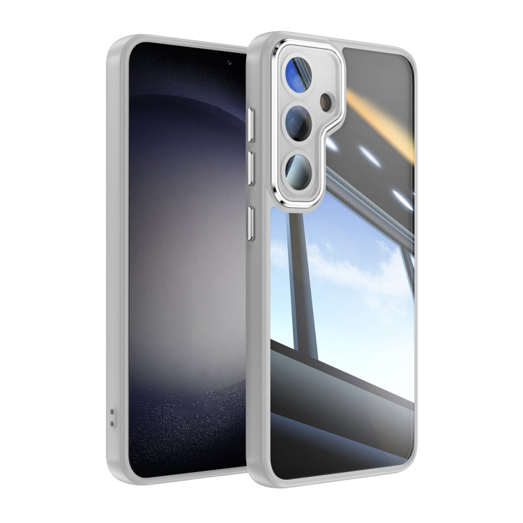 For Samsung Galaxy S25+ 5G Acrylic Hybrid TPU Armor Shockproof Phone Case(Grey) - Galaxy S25+ 5G Cases by PMC Jewellery | Online Shopping South Africa | PMC Jewellery | Buy Now Pay Later Mobicred