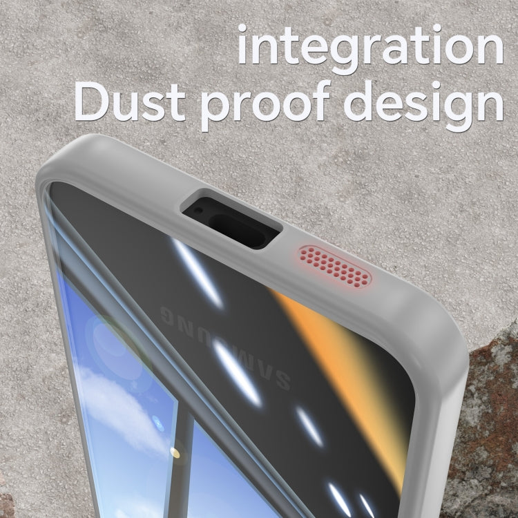 For Samsung Galaxy S25+ 5G Acrylic Hybrid TPU Armor Shockproof Phone Case(Grey) - Galaxy S25+ 5G Cases by PMC Jewellery | Online Shopping South Africa | PMC Jewellery | Buy Now Pay Later Mobicred