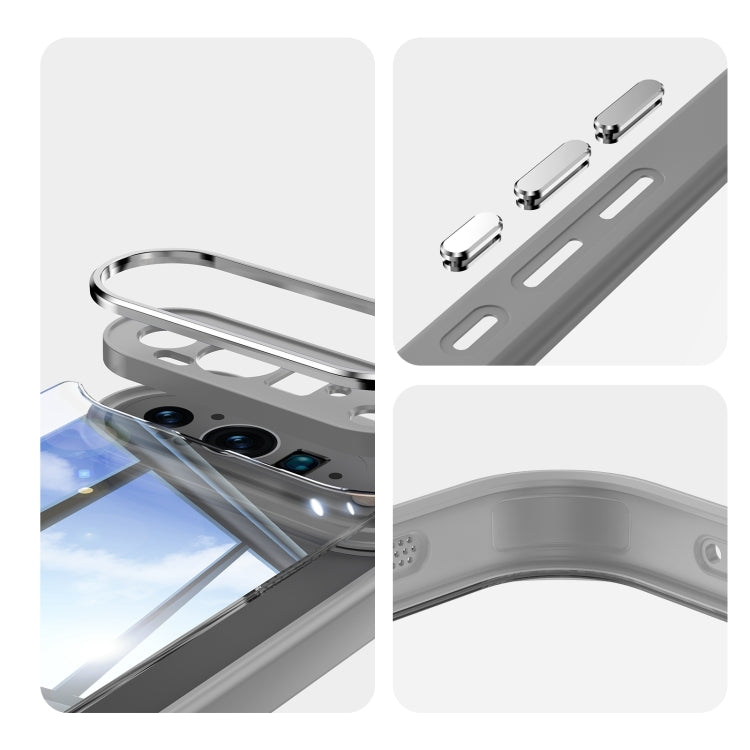 For Google Pixel 9 Acrylic Hybrid TPU Armor Shockproof Phone Case(Grey) - free shipping - PMC TechLife - Order now!