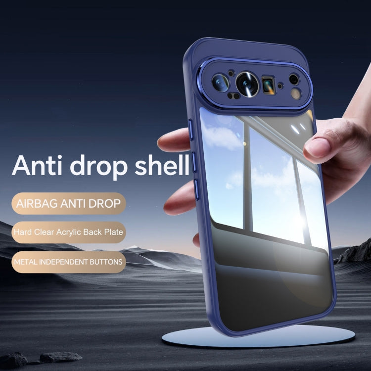 For Google Pixel 9 / 9 Pro Acrylic Hybrid TPU Armor Shockproof Phone Case(Blue) - Google Cases by PMC TechLife | Online Shopping South Africa | PMC TechLife | Buy Now Pay Later Mobicred