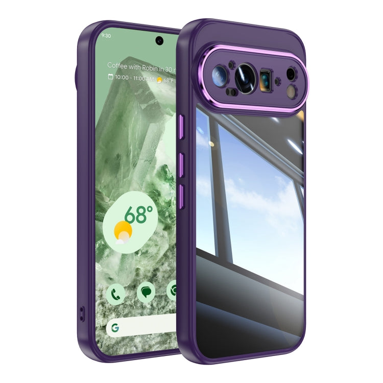For Google Pixel 9 Acrylic Hybrid TPU Armor Shockproof Phone Case(Purple) - free shipping - PMC TechLife - Order now!
