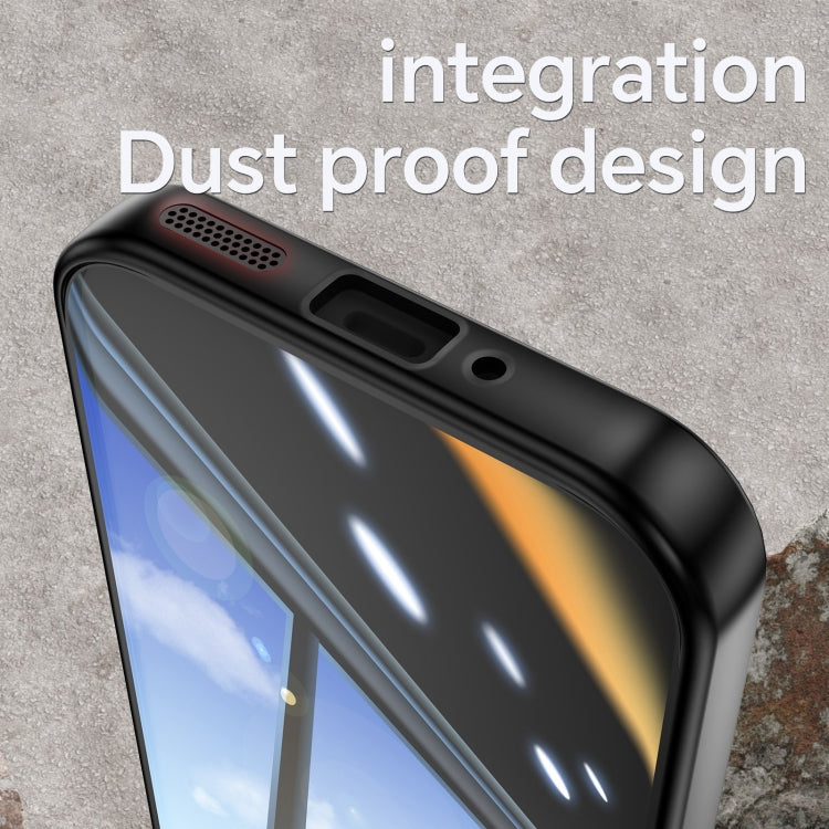 For Google Pixel 9 Pro XL Acrylic Hybrid TPU Armor Shockproof Phone Case(Black Red) - Google Cases by PMC TechLife | Online Shopping South Africa | PMC TechLife | Buy Now Pay Later Mobicred