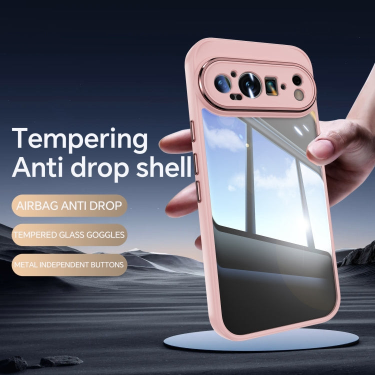 For Google Pixel 9 Pro XL Acrylic Hybrid TPU Armor Shockproof Phone Case(Pink) - Google Cases by PMC TechLife | Online Shopping South Africa | PMC TechLife | Buy Now Pay Later Mobicred