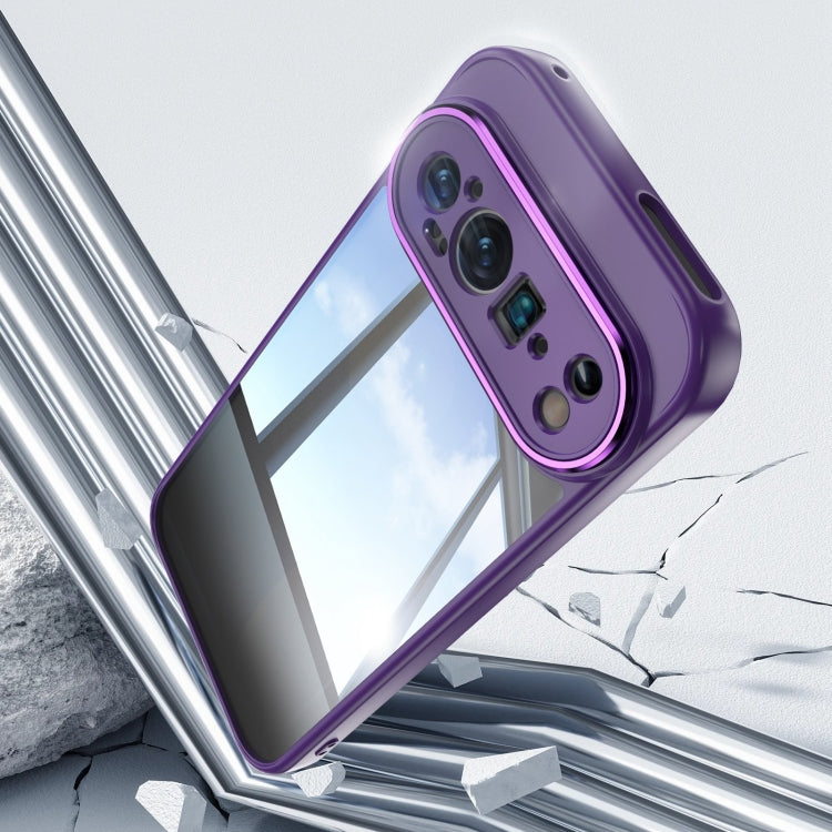 For Google Pixel 9 Pro XL Acrylic Hybrid TPU Armor Shockproof Phone Case(Purple) - Google Cases by PMC TechLife | Online Shopping South Africa | PMC TechLife | Buy Now Pay Later Mobicred