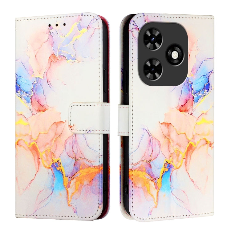For Tecno Spark Go 2024 / Spark 20C PT003 Marble Pattern Flip Leather Phone Case(Galaxy Marble White) - free shipping - PMC Jewellery - Order now!