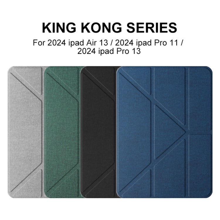 For iPad Pro 13 2024 Mutural Multi-fold Smart Leather Tablet Case(Black) - free shipping - PMC TechLife - Order now!