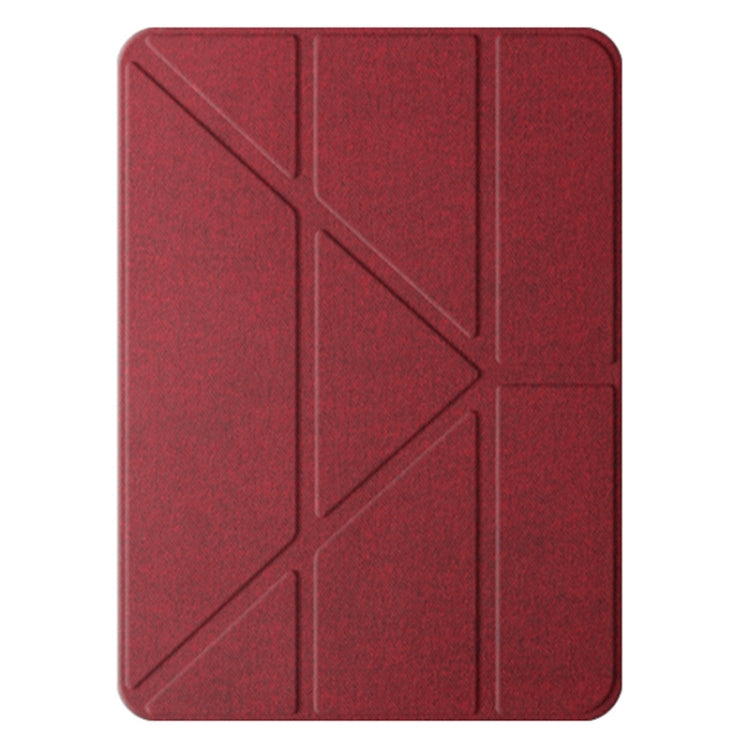 For iPad Air 11 2025 / 2024 Mutural Multi-fold Smart Leather Tablet Case(Red) - free shipping - PMC TechLife - Order now!