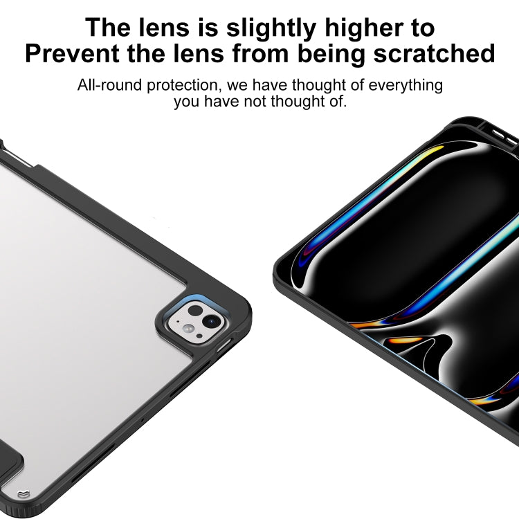 For iPad Air 11 2025 / 2024 Mutural Pinyue Series Smart Leather Tablet Case(Black) - iPad Air 11 2025 / 2024 Cases by Mutural | Online Shopping South Africa | PMC TechLife | Buy Now Pay Later Mobicred