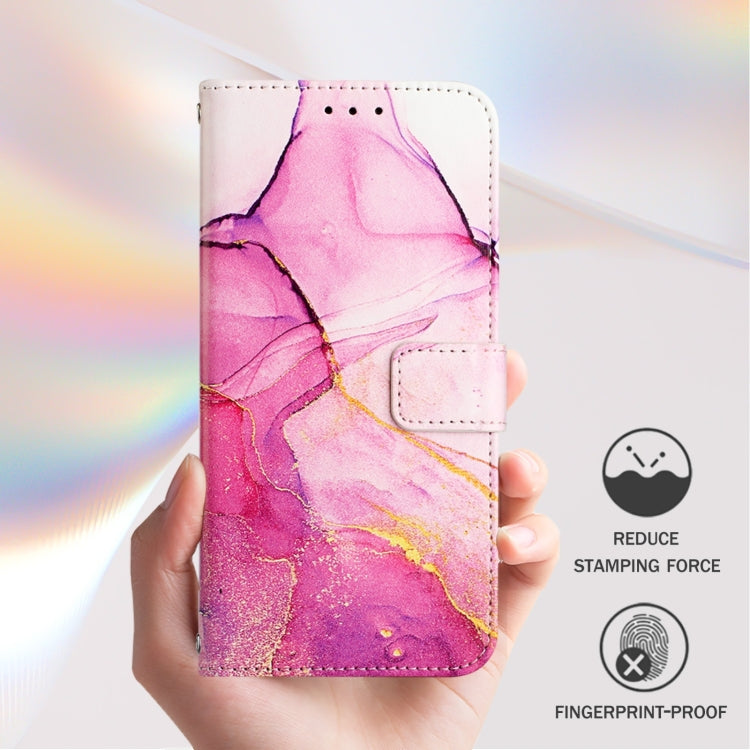 For Google Pixel 9 Pro XL PT003 Marble Pattern Flip Leather Phone Case(Pink Purple Gold) - Google Cases by PMC TechLife | Online Shopping South Africa | PMC TechLife | Buy Now Pay Later Mobicred