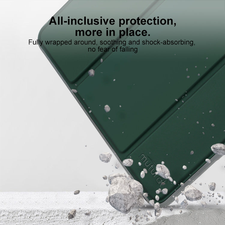 For iPad Pro 11 2024 Mutural PC Hybrid TPU Leather Smart Tablet Case(Dark Blue) - free shipping - PMC TechLife - Order now!