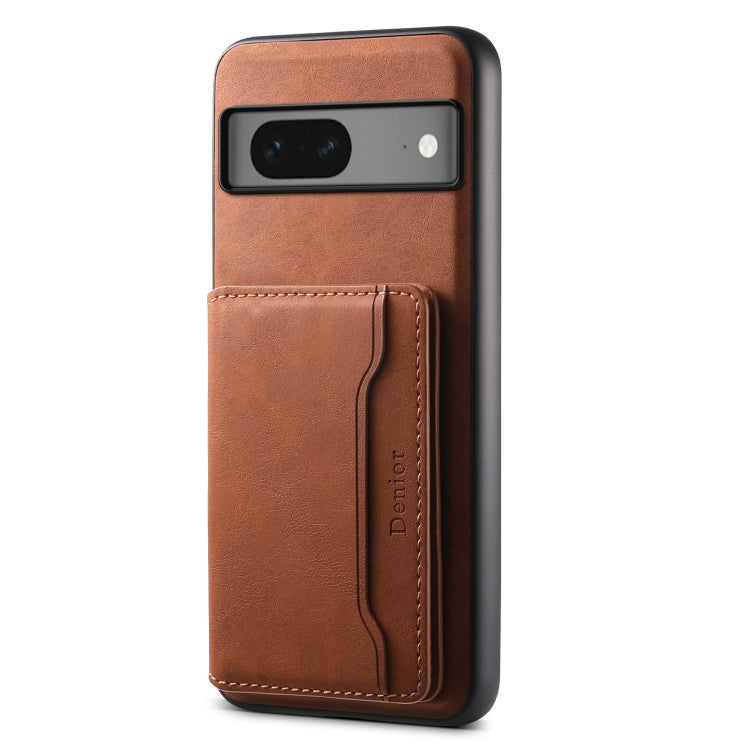 For Google Pixel 7 5G Denior D13 Retro Texture Leather MagSafe Card Bag Phone Case(Brown) - free shipping - PMC TechLife - Order now!