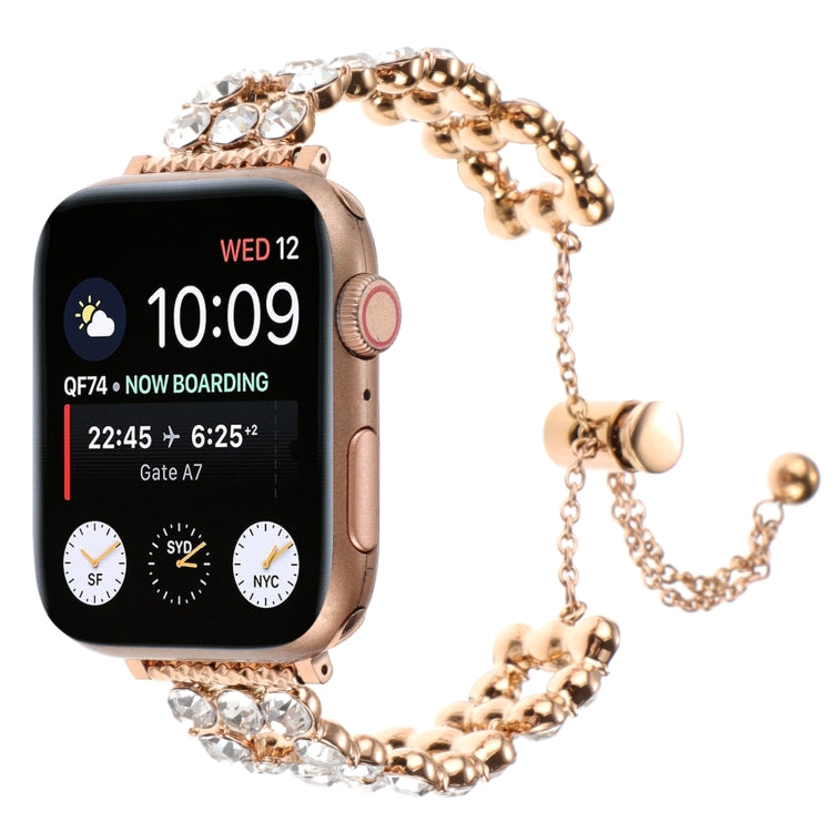 For Apple Watch Series 3 42mm Rhinestone Metal Bracelet Watch Band(Rose Gold) - free shipping - PMC TechLife - Order now!