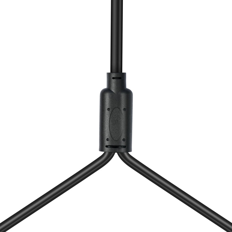 TC195BUXK107RE 3.5mm Male to Dual XLR 3pin Female Audio Cable, Length:2m(Black) - Microphone Audio Cable & Connector by PMC TechLife | Online Shopping South Africa | PMC TechLife | Buy Now Pay Later Mobicred