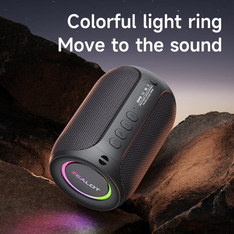 Zealot S32 Pro 15W High Power Bluetooth Speaker with Colorful Light(Camouflage Green) - free shipping - PMC Jewellery - Order now!
