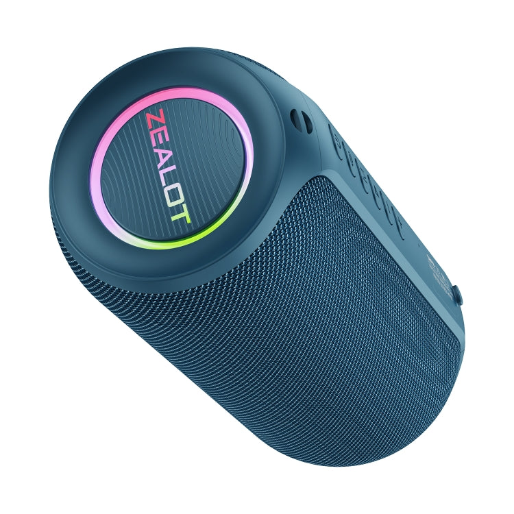 Zealot S32 Max 20W High Power Bluetooth Speaker with RGB Light(Blue) - free shipping - PMC Jewellery - Order now!