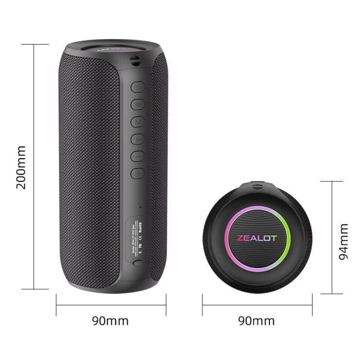 Zealot S32 Max 20W High Power Bluetooth Speaker with RGB Light(Blue) - free shipping - PMC Jewellery - Order now!