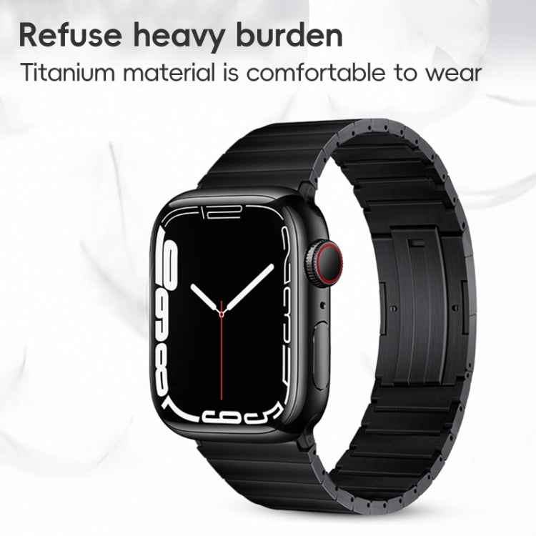 For Apple Watch Series 7 45mm PG60 Single Bead Bamboo Joint Titanium Metal Watch Band(Silver) - free shipping - PMC TechLife - Order now!