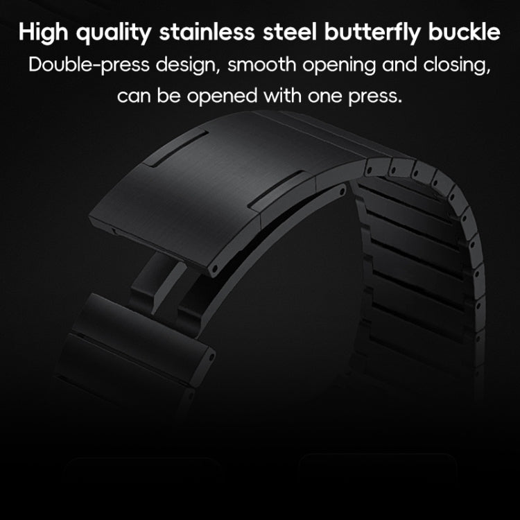 For Apple Watch Series 10 46mm PG60 Single Bead Bamboo Joint Titanium Metal Watch Band(Silver) - free shipping - PMC TechLife - Order now!