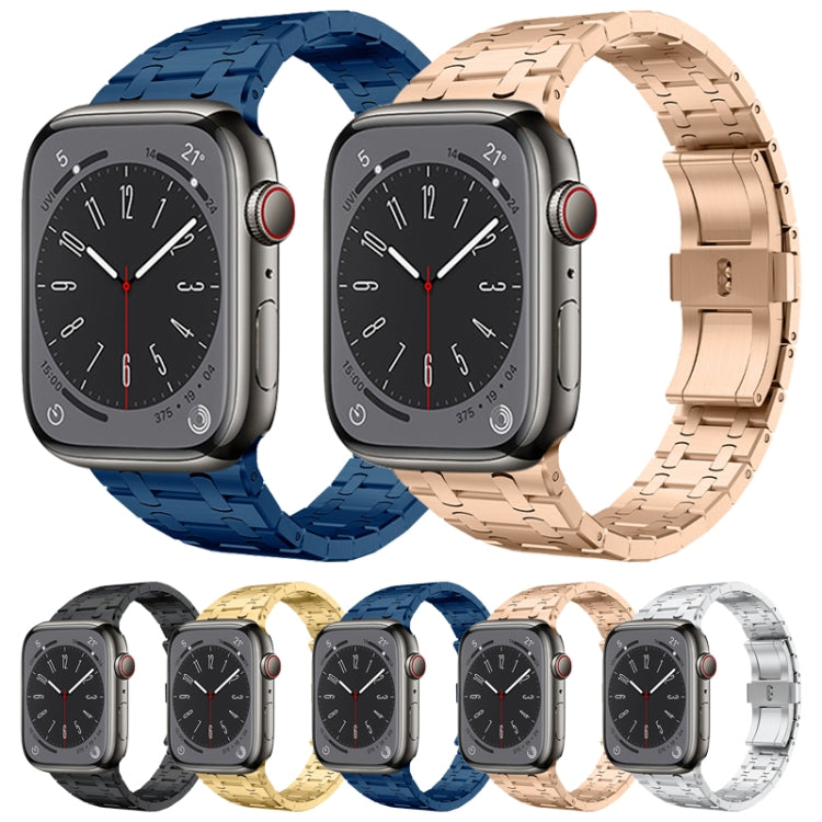 For Apple Watch SE 2023 44mm PG94 Dual-link Modified Stainless Steel Watch Band(Silver) - free shipping - PMC TechLife - Order now!