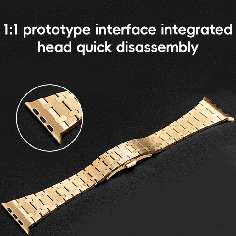 For Apple Watch Series 7 41mm PG94 Dual-link Modified Stainless Steel Watch Band(Silver) - free shipping - PMC TechLife - Order now!