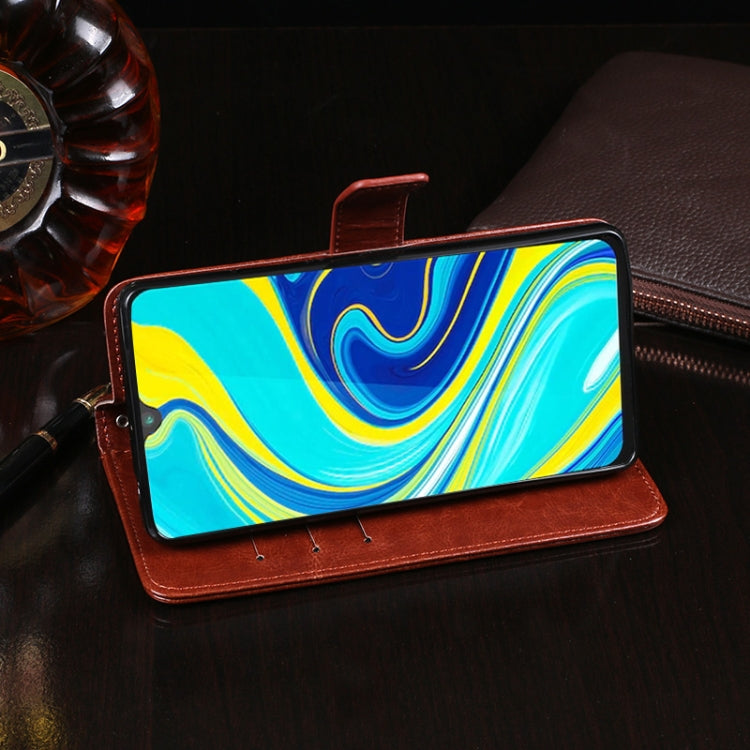 For Cubot P40 idewei Crazy Horse Texture Horizontal Flip Leather Case with Holder & Card Slots & Wallet(Red) - free shipping - PMC Jewellery - Order now!