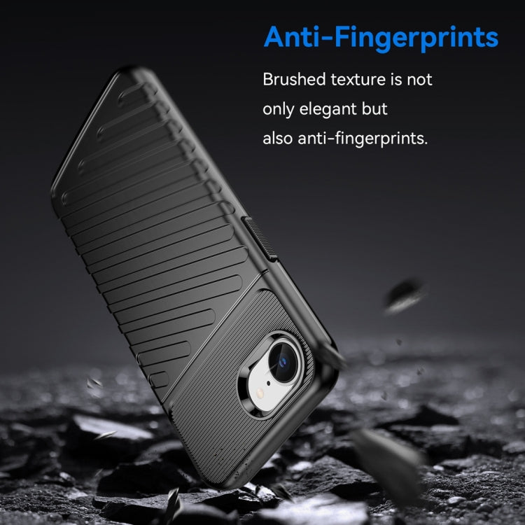 For iPhone SE 2024 Thunderbolt Shockproof Soft TPU Phone Case(Black) - More iPhone Cases by PMC TechLife | Online Shopping South Africa | PMC TechLife | Buy Now Pay Later Mobicred