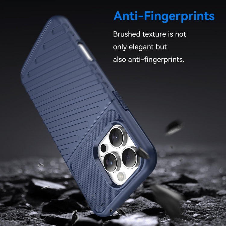For iPhone 16 Pro Max Thunderbolt Shockproof Soft TPU Phone Case(Blue) - free shipping - PMC TechLife - Order now!