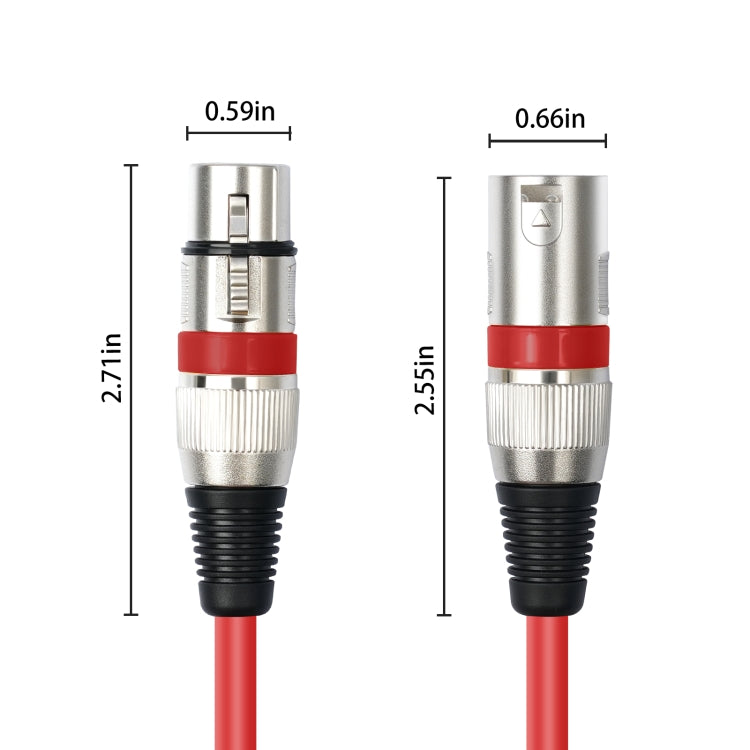 10pcs / Set XLR 3pin Male to Female Audio Cable, Length: 1m - Microphone Audio Cable & Connector by PMC TechLife | Online Shopping South Africa | PMC TechLife | Buy Now Pay Later Mobicred
