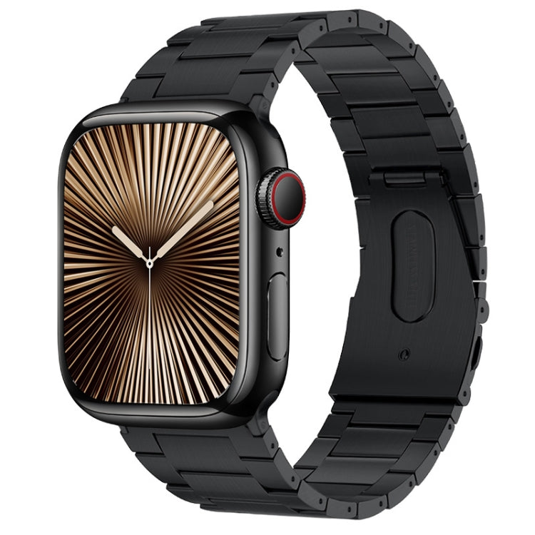 For Apple Watch Series 10 46mm PG63 Three-Bead Protrusion Titanium Metal Watch Band(Graphite Black) - free shipping - PMc TechLife - Order now!