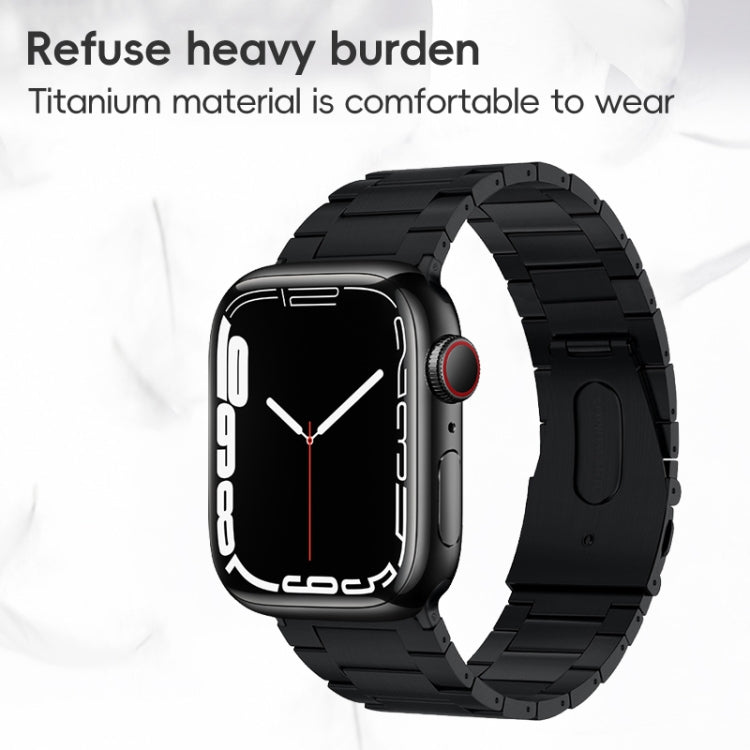 For Apple Watch SE 44mm PG63 Three-Bead Protrusion Titanium Metal Watch Band(Silver) - free shipping - PMC TechLife - Order now!