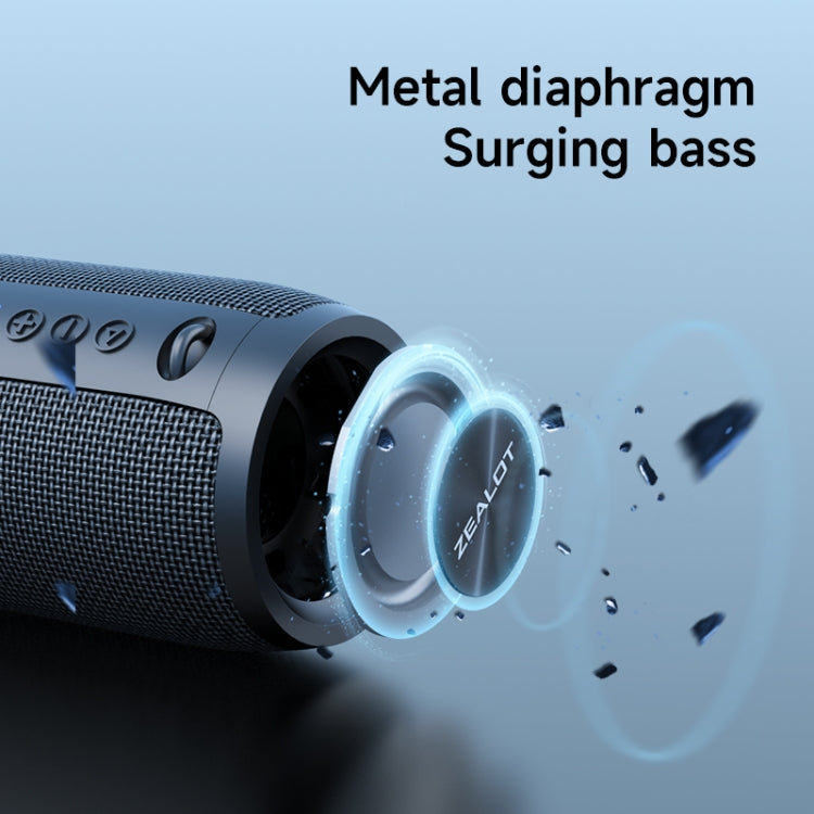 Zealot S51 Pro Shocking Bass Bluetooth Speaker with Colorful Light(Black) - free shipping - PMC Jewellery - Order now!