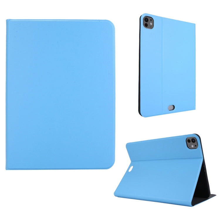 For iPad Pro 13 2024 Stretch Voltage Plain Leather Smart Tablet Case(Light Blue) - iPad Pro 13 2024 Cases by PMC TechLife | Online Shopping South Africa | PMC TechLife | Buy Now Pay Later Mobicred