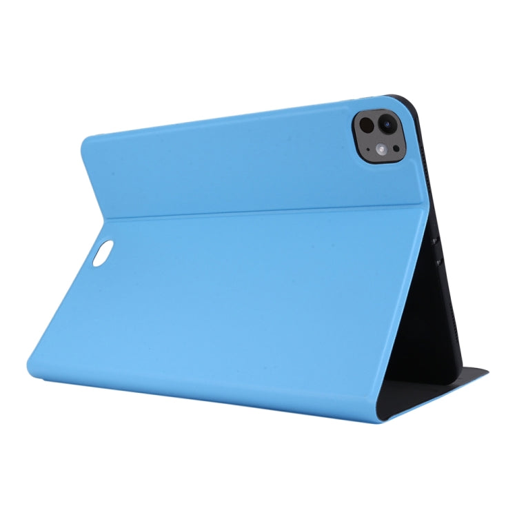 For iPad Pro 13 2024 Stretch Voltage Plain Leather Smart Tablet Case(Light Blue) - iPad Pro 13 2024 Cases by PMC TechLife | Online Shopping South Africa | PMC TechLife | Buy Now Pay Later Mobicred