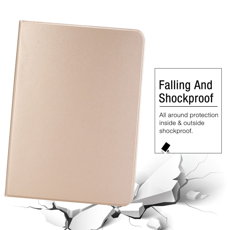 For iPad Air 13 2024 Stretch Voltage Plain Leather Smart Tablet Case(Gold) - iPad Air 13 2024 Cases by PMC TechLife | Online Shopping South Africa | PMC TechLife | Buy Now Pay Later Mobicred