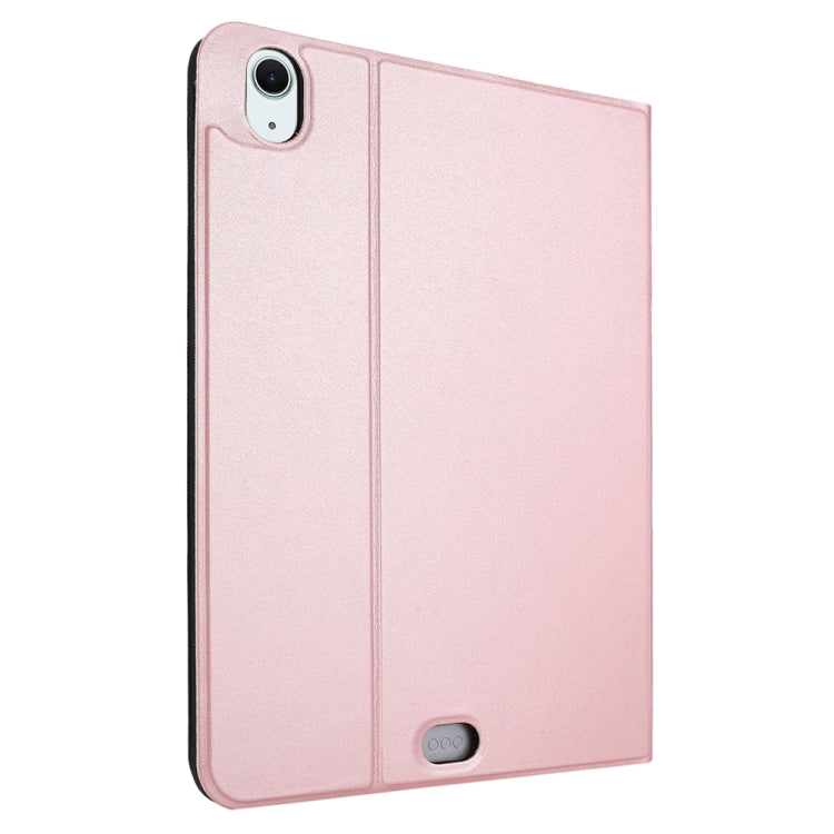 For iPad Air 13 2024 Stretch Voltage Plain Leather Smart Tablet Case(Rose Gold) - iPad Air 13 2024 Cases by PMC TechLife | Online Shopping South Africa | PMC TechLife | Buy Now Pay Later Mobicred
