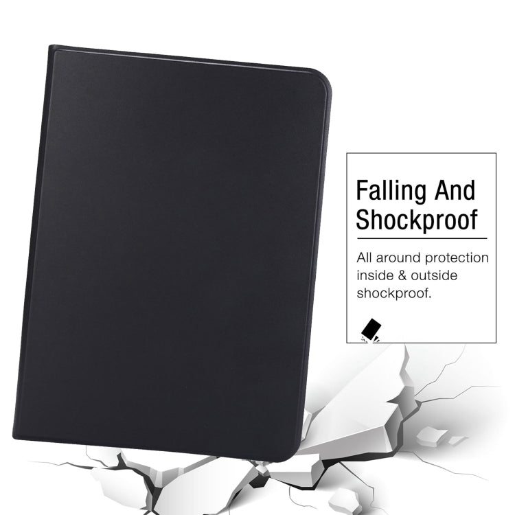 For iPad Air 11 2025 / 2024 Stretch Voltage Plain Leather Smart Tablet Case(Black) - iPad Air 11 2025 / 2024 Cases by PMC TechLife | Online Shopping South Africa | PMC TechLife | Buy Now Pay Later Mobicred