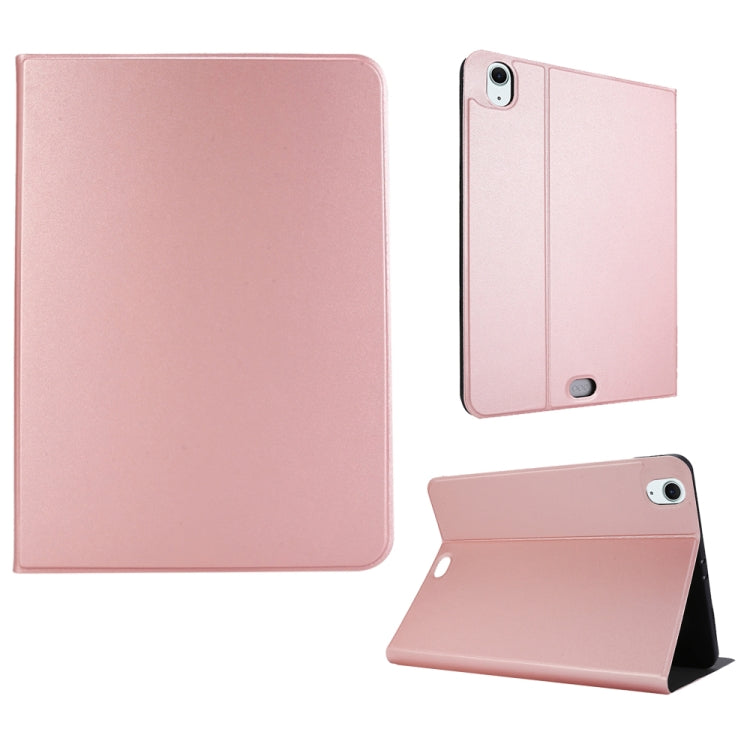 For iPad Air 11 2025 / 2024 Stretch Voltage Plain Leather Smart Tablet Case(Rose Gold) - iPad Air 11 2025 / 2024 Cases by PMC TechLife | Online Shopping South Africa | PMC TechLife | Buy Now Pay Later Mobicred